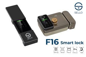 SELLO F16 Khóa Cổng Vân Tay Chống Nước IP67, Quản Lý 2 Chiều, TTLock